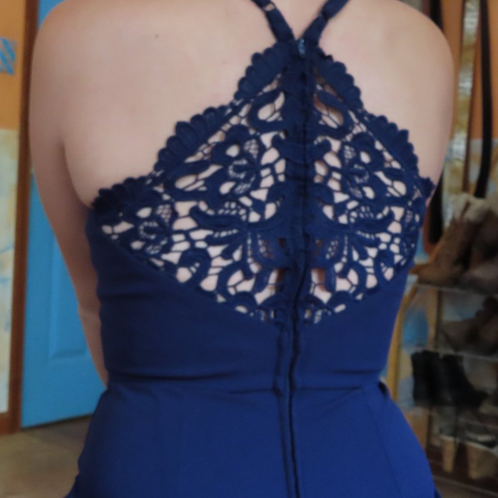 Francesca Navy Blue Jump Suit